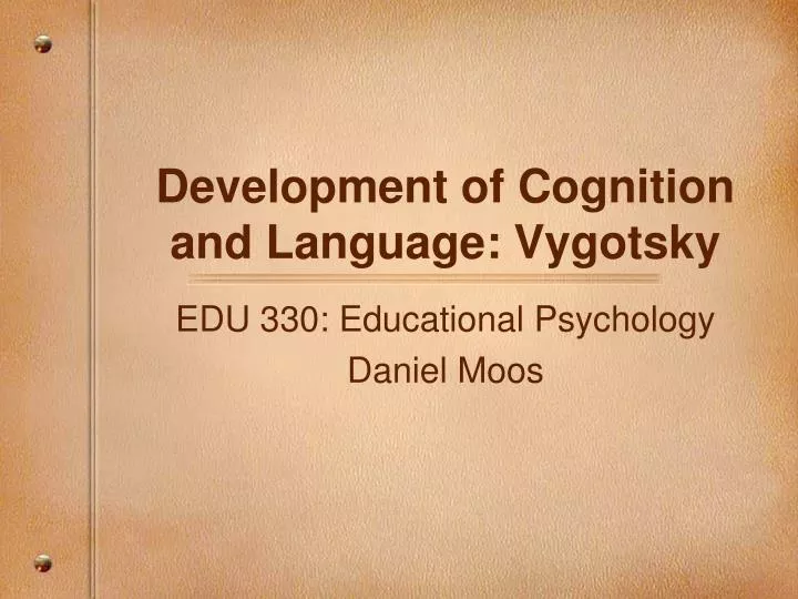 Vygotsky theory of discount cognitive development ppt