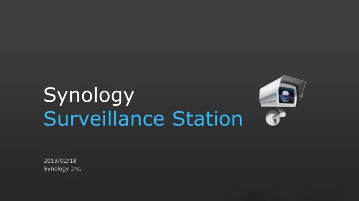 synology surveillance station