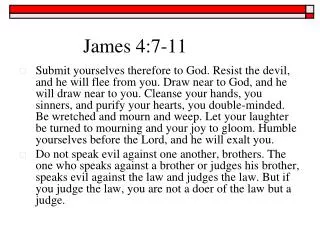 James 4:7-11