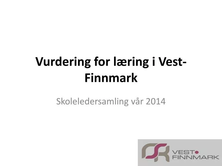 vurdering for l ring i vest finnmark