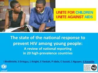 The state of the national response to prevent HIV among young people: