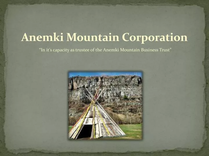 anemki mountain corporation