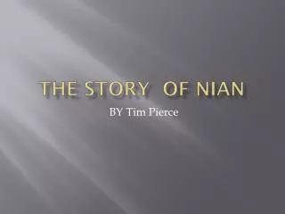 The story of Nian