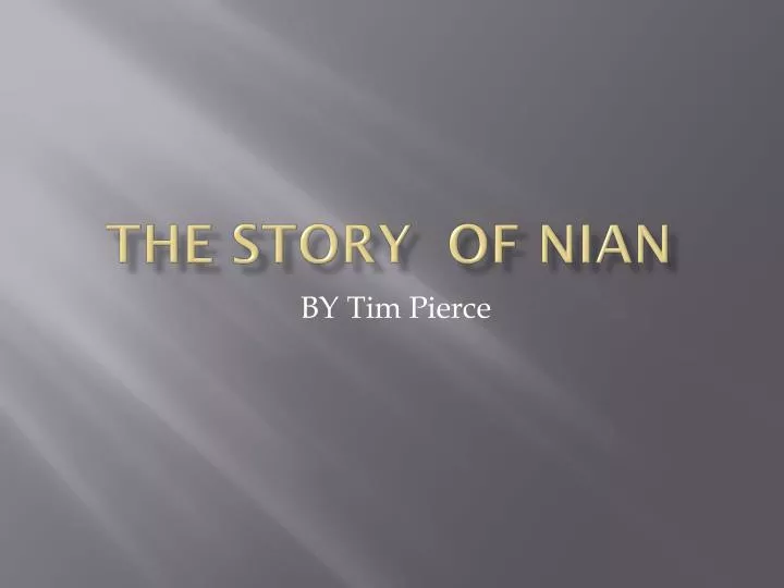 the story of nian