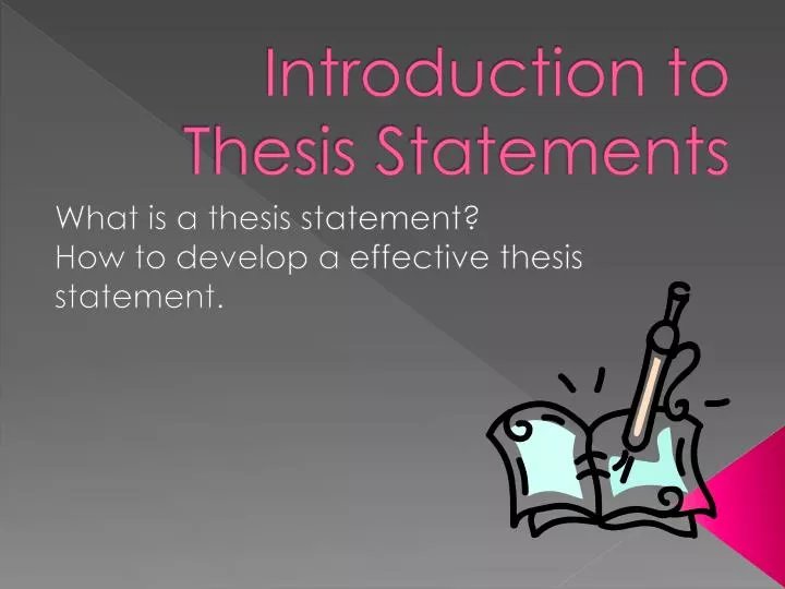 introduction to thesis statements
