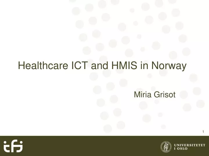 healthcare ict and hmis in norway