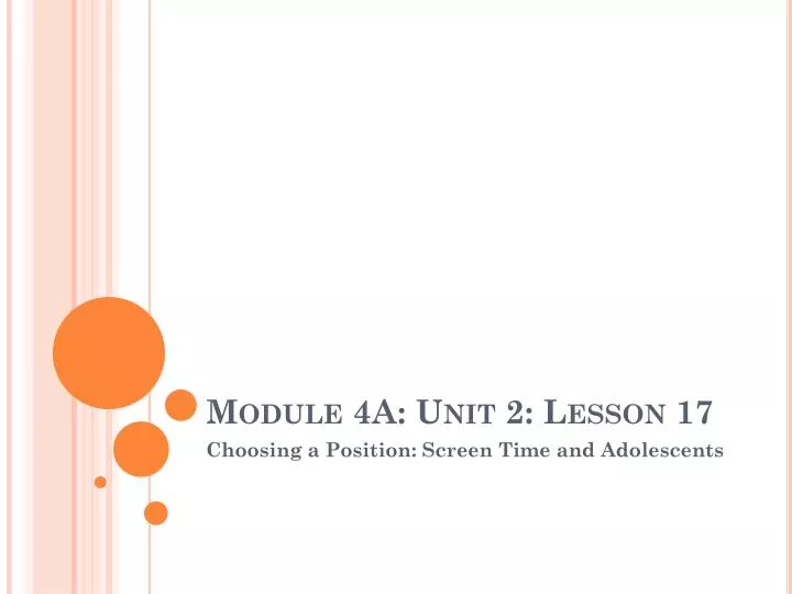 module 4a unit 2 lesson 17
