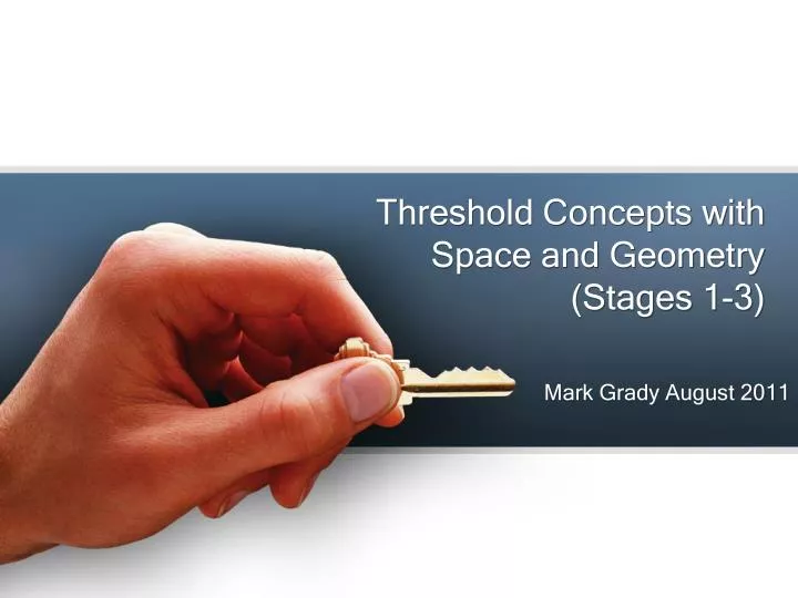 threshold concepts with space and geometry stages 1 3