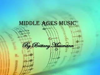 Middle Ages Music