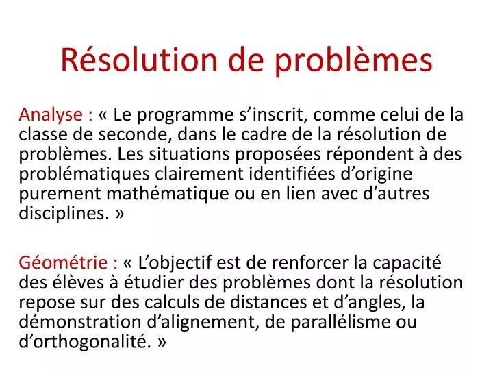 r solution de probl mes