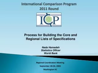 International Comparison Program 2011 Round