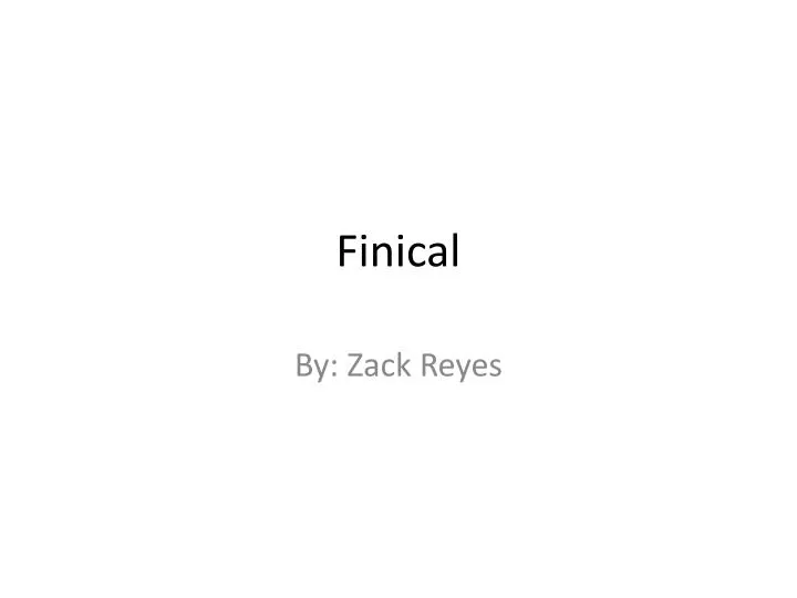 finical