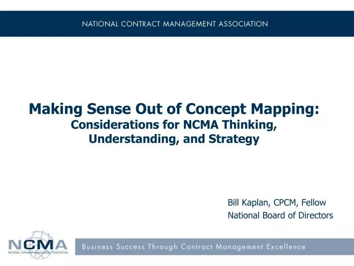making sense out of concept mapping considerations for ncma thinking understanding and strategy