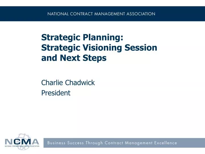 strategic planning strategic visioning session and next steps