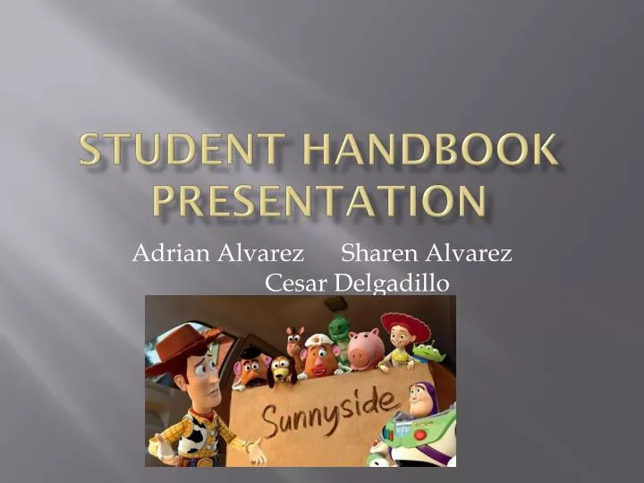 student handbook presentation