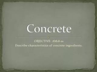 Concrete