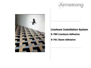 Linoleum Installation System S-780 Linoleum Adhesive S-761 Seam Adhesive