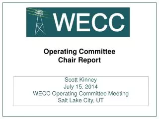 Operating Committee Chair Report