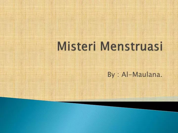 misteri menstruasi