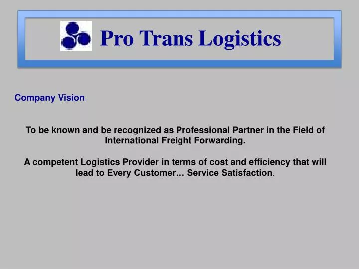 pro trans logistics