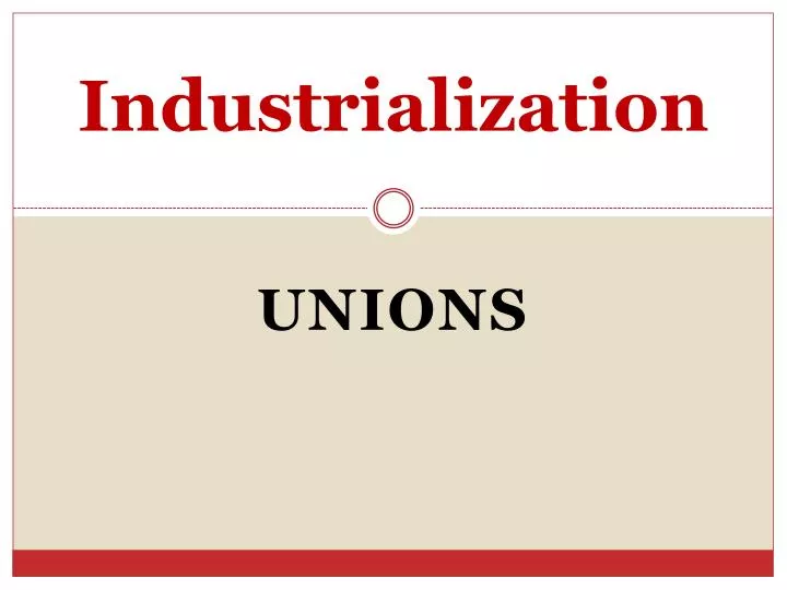 industrialization