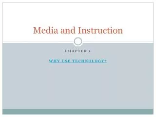 Media and Instruction