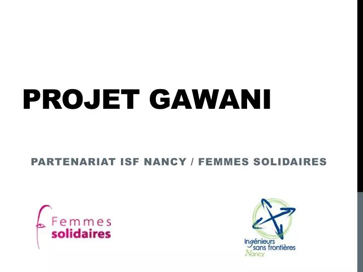 projet gawani