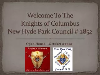 Welcome To The Knights of Columbus New Hyde Park Council # 2852