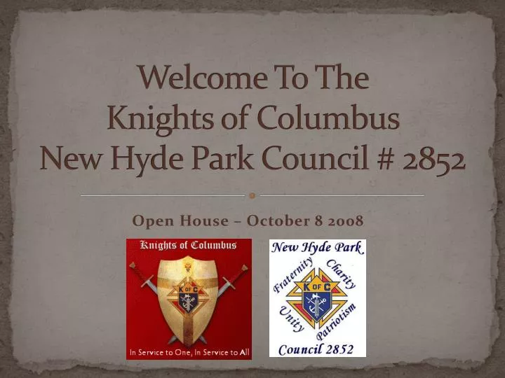 welcome to the knights of columbus new hyde park council 2852