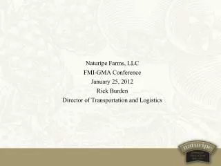 Naturipe Farms, LLC