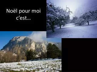 no l pour moi c est