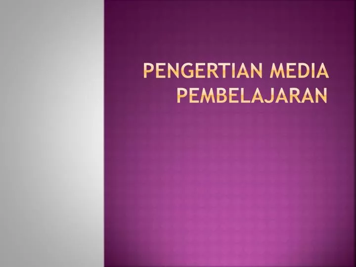 pengertian media pembelajaran