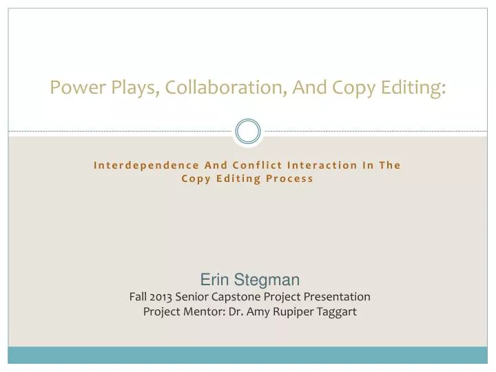 power plays collaboration and copy editing