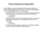 Free-response Question - slide 1