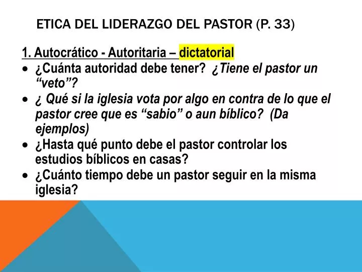 etica del liderazgo del pastor p 33