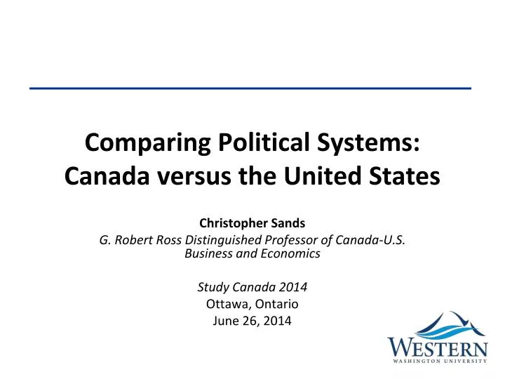 comparing political systems canada versus the united states