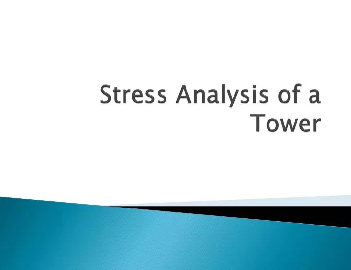 stress analysis of a tower