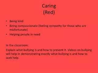 Caring (Red)