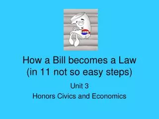 How a Bill becomes a Law (in 11 not so easy steps)