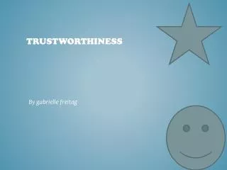 Trustworthiness