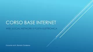 CORSO BASE INTERNET