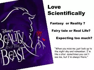 Love Scientifically