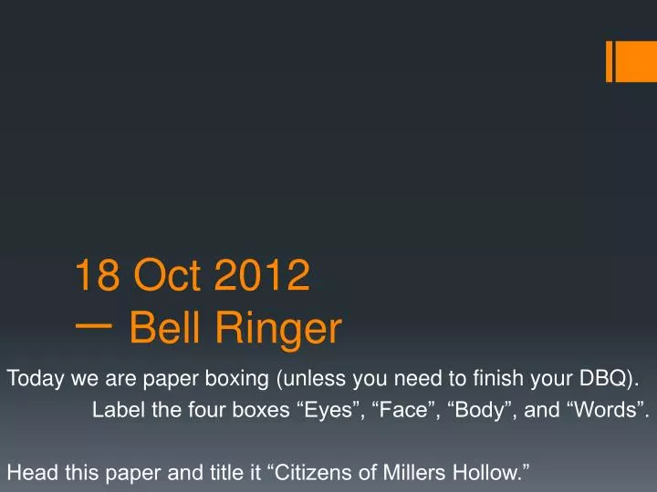 1 8 oct 2012 bell ringer