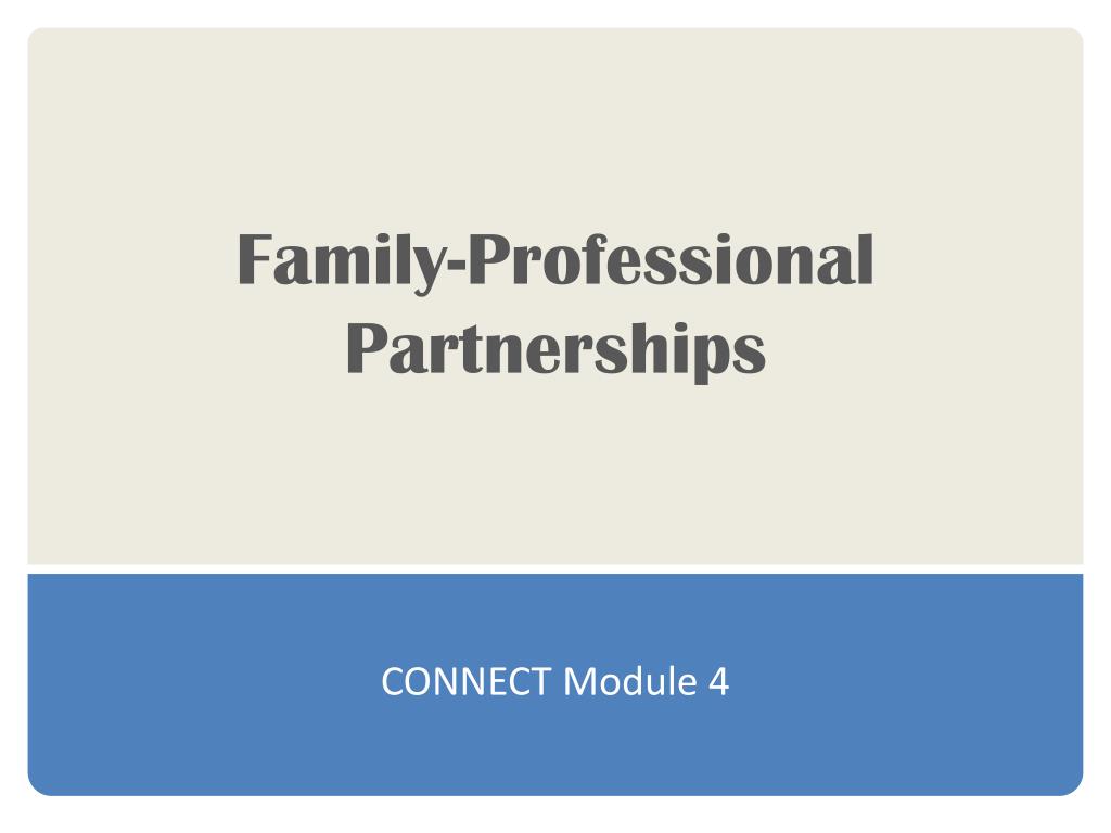 PPT - Family-Professional Partnerships PowerPoint Presentation, free ...