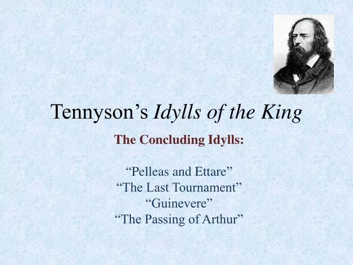 tennyson s idylls of the king