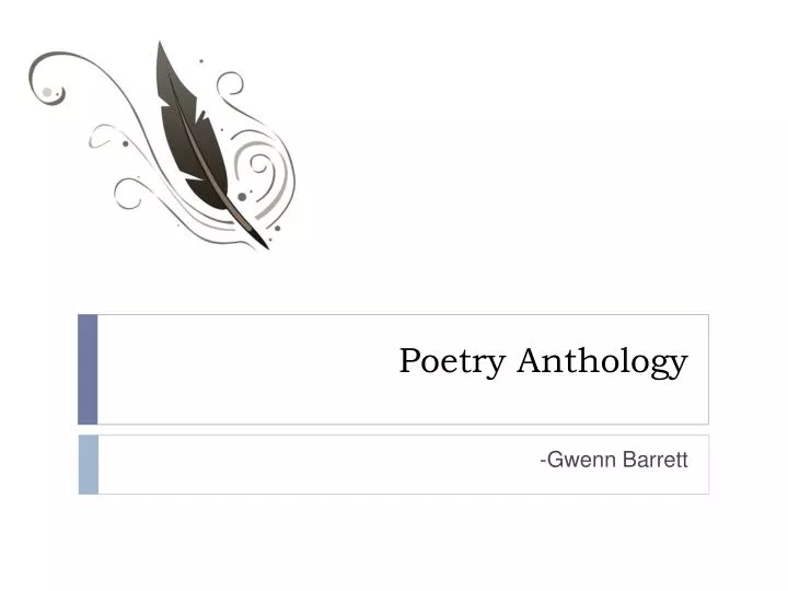 poetry anthology