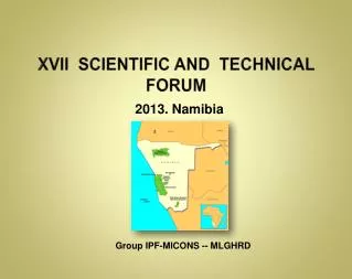 XVII scientific and Technical Forum