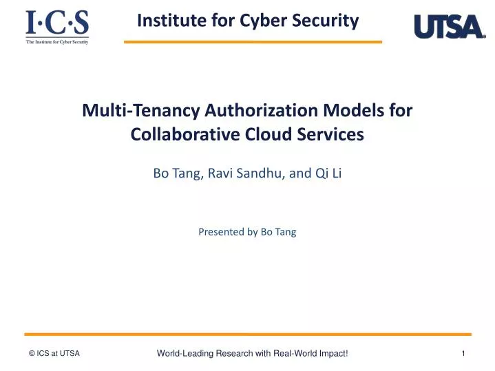 multi tenancy authorization models for collaborative cloud services