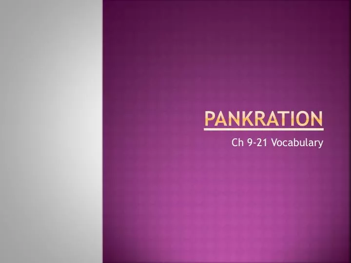 pankration