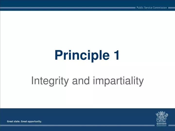 principle 1